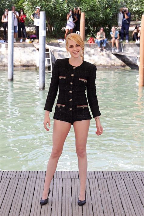 kristen stewart chanel venice|Kristen Stewart Wore the World's Shortest Romper to the .